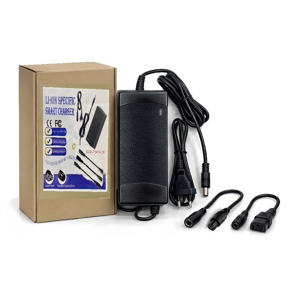 Fonte Carregador Para Bicicleta Scooter moto Elétrica 54.6v 2a Bivolt