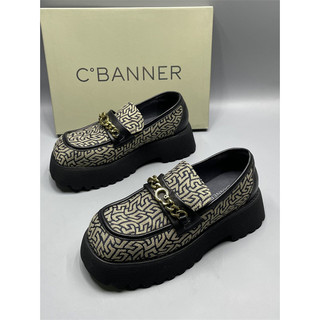 Qianbaidu shopping mesmo estilo marca retirada gabinete sapatos femininos plataforma sola estilo britânico mocassins mod