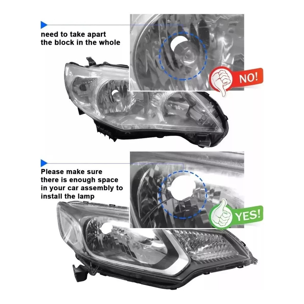 Par Ultra Led Lâmpada Super Led H4 Mini Projetor LED 200w 30000lm Carros Motos Alto Brilho Fácil Instalação · foto 2