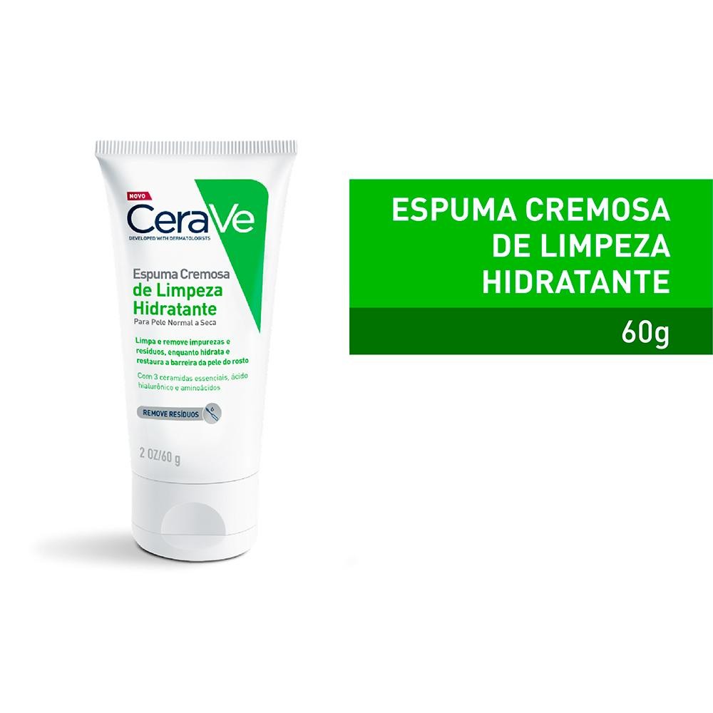 CeraVe Limpeza Hidratante Espuma Facial de Limpeza 60g — imagem 2 de 2