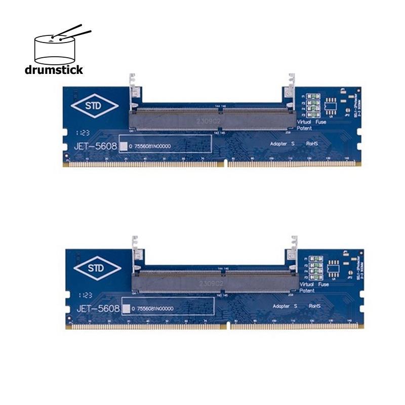 Adaptador DDR4 Para Laptop PC DIMM 2 Pcs SO-Cartão De Conversão De Memória RAM Testes De Desktop De