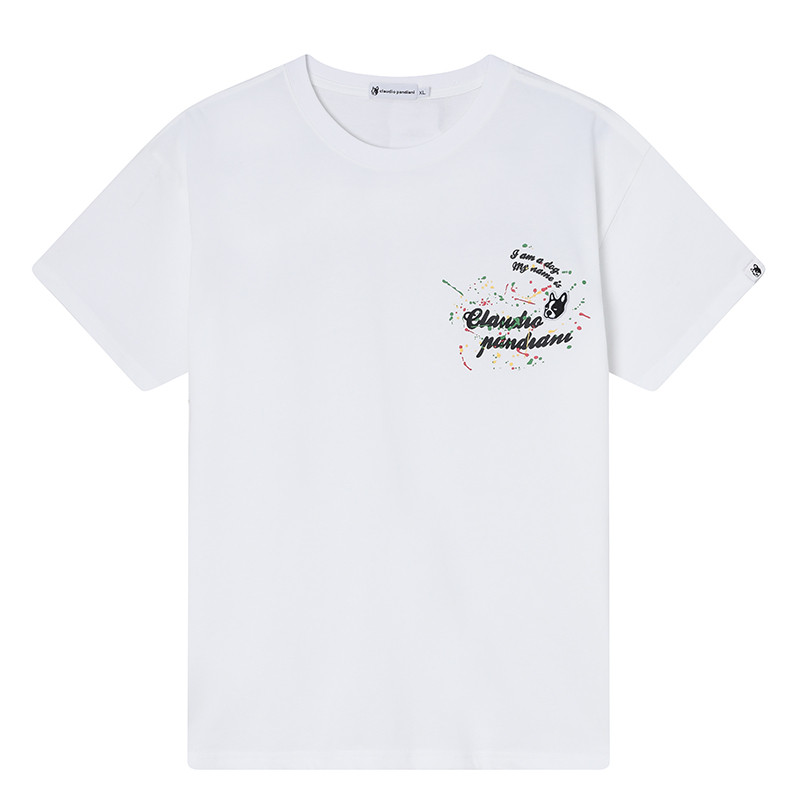 Futebol junky futebol cão Street Wear puro algodão camiseta masculina verão de manga curta camiseta Casual meia manga CP