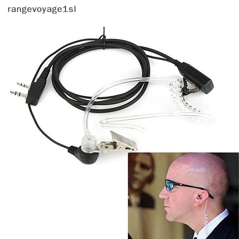 [rge] Fone De Ouvido Estilo FBI Microfone Rádio De Segurança Walkie Talkie Pro 2 Pinos [BR]