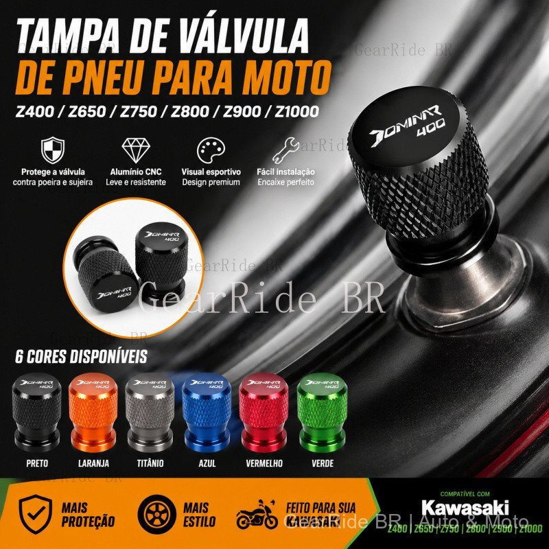 Tampa de válvula de pneu em alumínio CNC, tampa de válvula de pneu de motocicleta para Bajaj Dominar 400 250 200 Persona