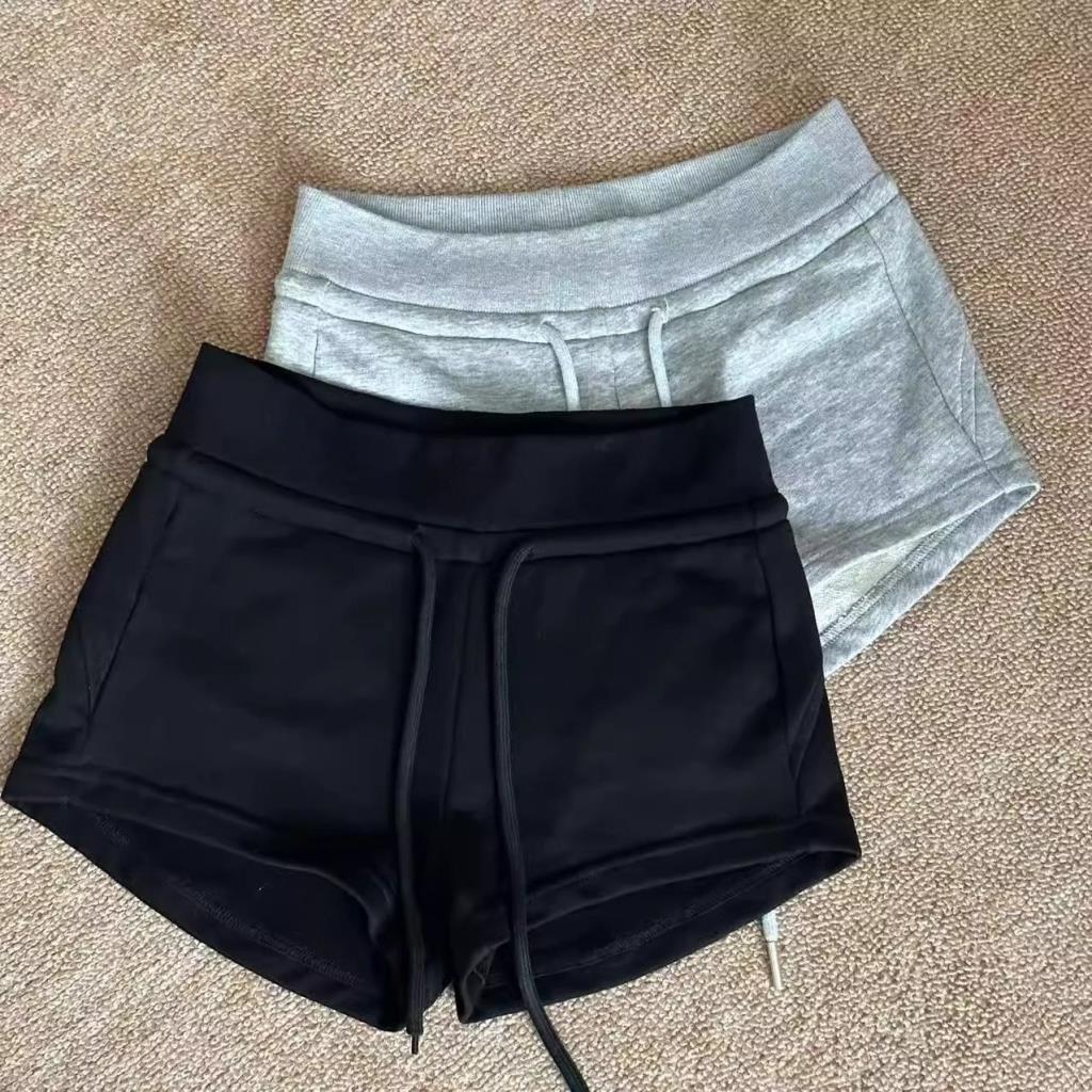 Americano quente menina cintura baixa cordão esportes Shorts feminino fino-ajuste mais magro olhar Casual exterior Wear 