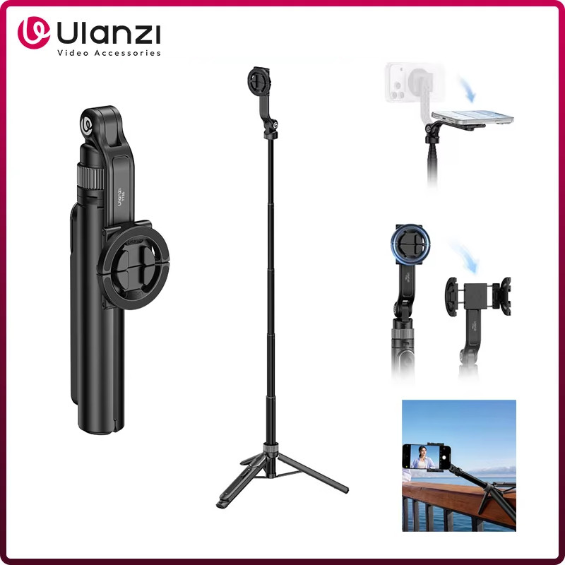 Ulanzi TT86 Mini Tripé De Selfie Com Suporte Magnético E De Fixação Para Smartphone Ideal Para Fotografia De Viagens