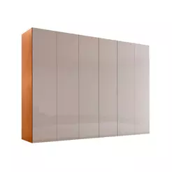 Guarda-Roupa Casal Pulse 100% MDF 6 Portas 6 Gavetas Naturalle e Off White