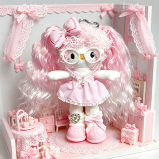 Estilo Original de pernas compridas HelloKitty boneca pingente menina coração usar kt gato boneca de pelúcia saco chavei