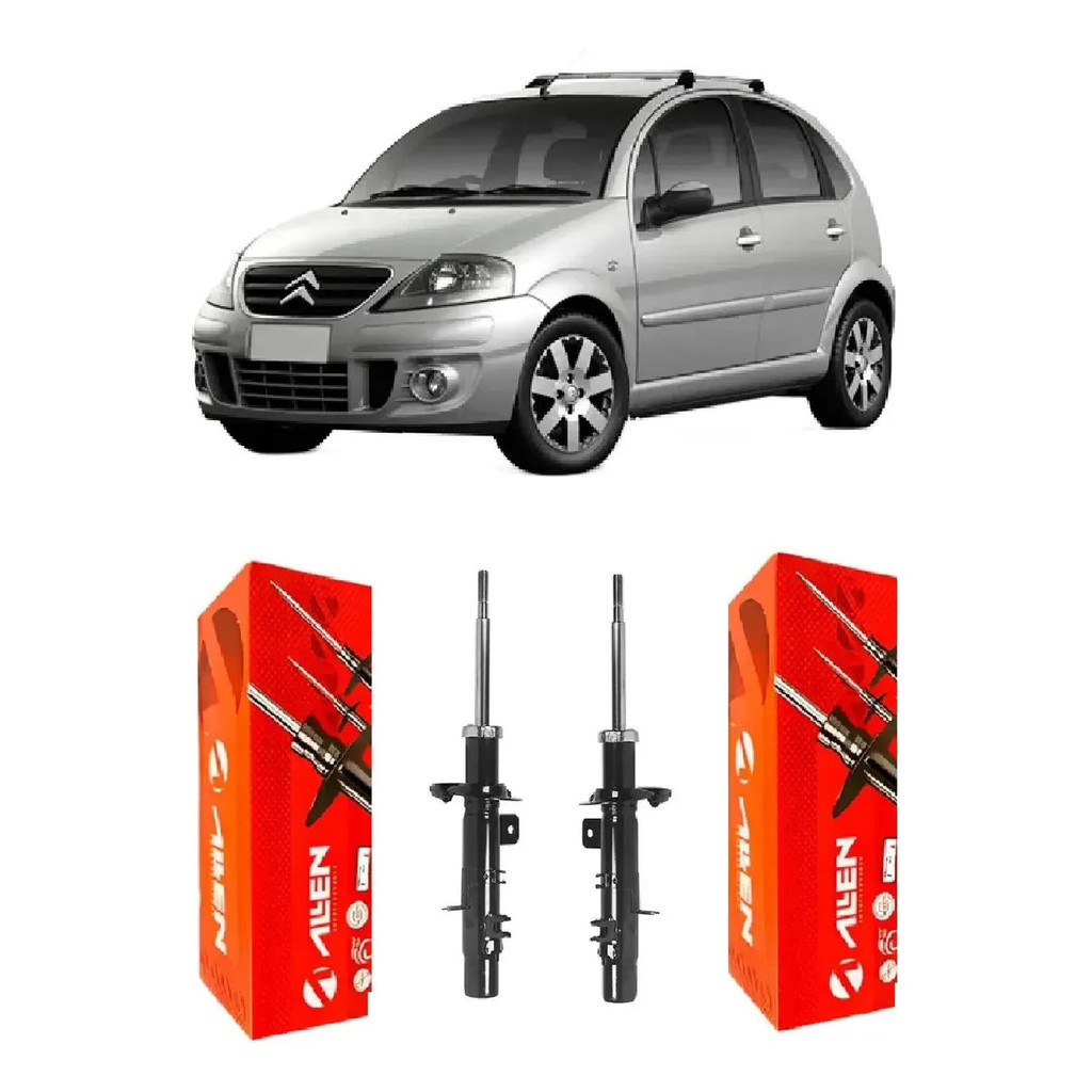 Par Amortecedor Dianteiro C3 2003 A 2012 Citroen