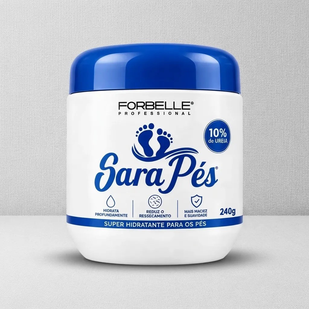 Creme Hidratante SARA PÉS Com 10% de Ureia 240g Forbelle Profissional — imagem 2 de 2