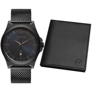 Kit Technos Masculino Steel Grafite - 2115NCDS/K1F