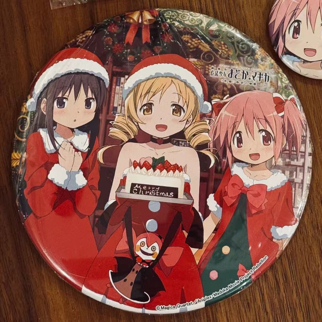 Menina mágica Madoka mercadoria dos desenhos animados vale veado olho Yuanba Asami barra de natal emblema caseiro vale p