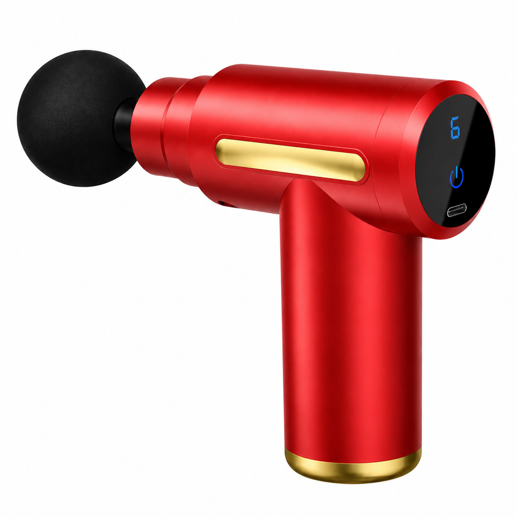 Pistola Massageadora Muscular 4 Ponteiras Portátil