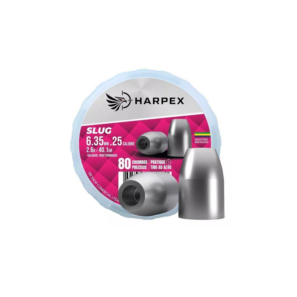 Chumbinho Slug Hollow Point 6.35 expansão e parada - Harpex