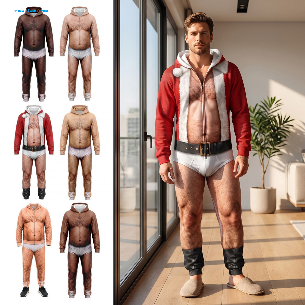 Imagem Roupas De Passeio Da Moda Poliéster Terno De Uma Peça Impressão 3D Confortável Loungewear Masculino