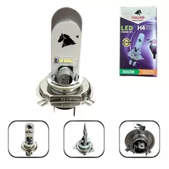 Lâmpada Led H4 12V 8000K Stallion Moto Honda Cg Fan Titan 125/150/160