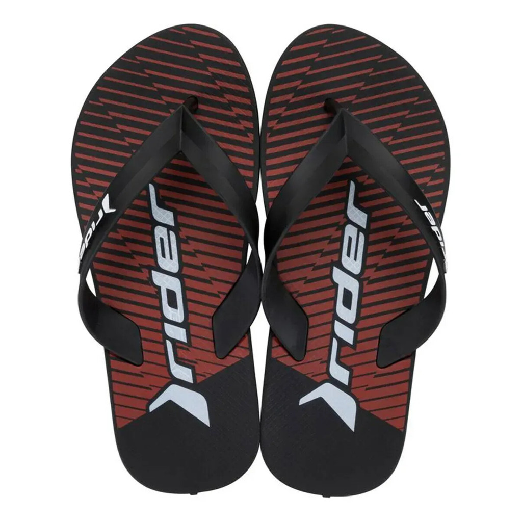 Chinelo Grendene Rider Feel Urban Preto Infantil Menino