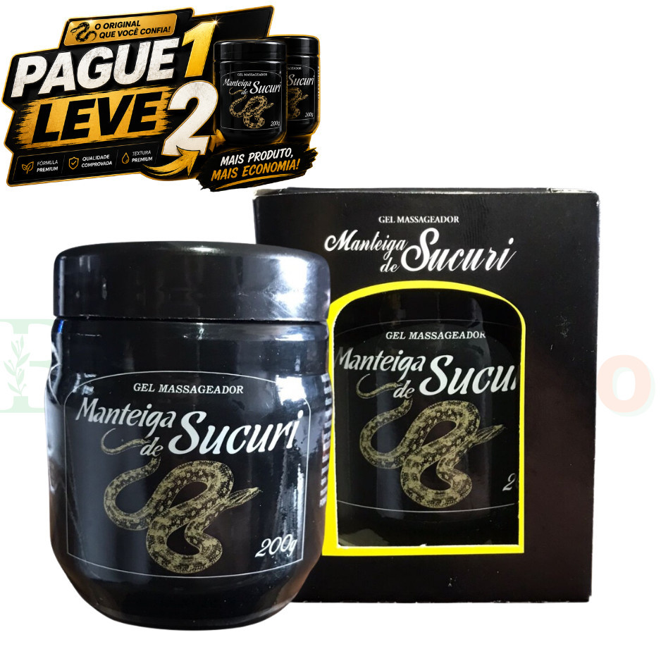 🔥 PAGUE 1 LEVE 2 | Kit 2 Manteiga de Sucuri 200g Néctar Original | Oferta Especial | Melhor Custo-Benefício