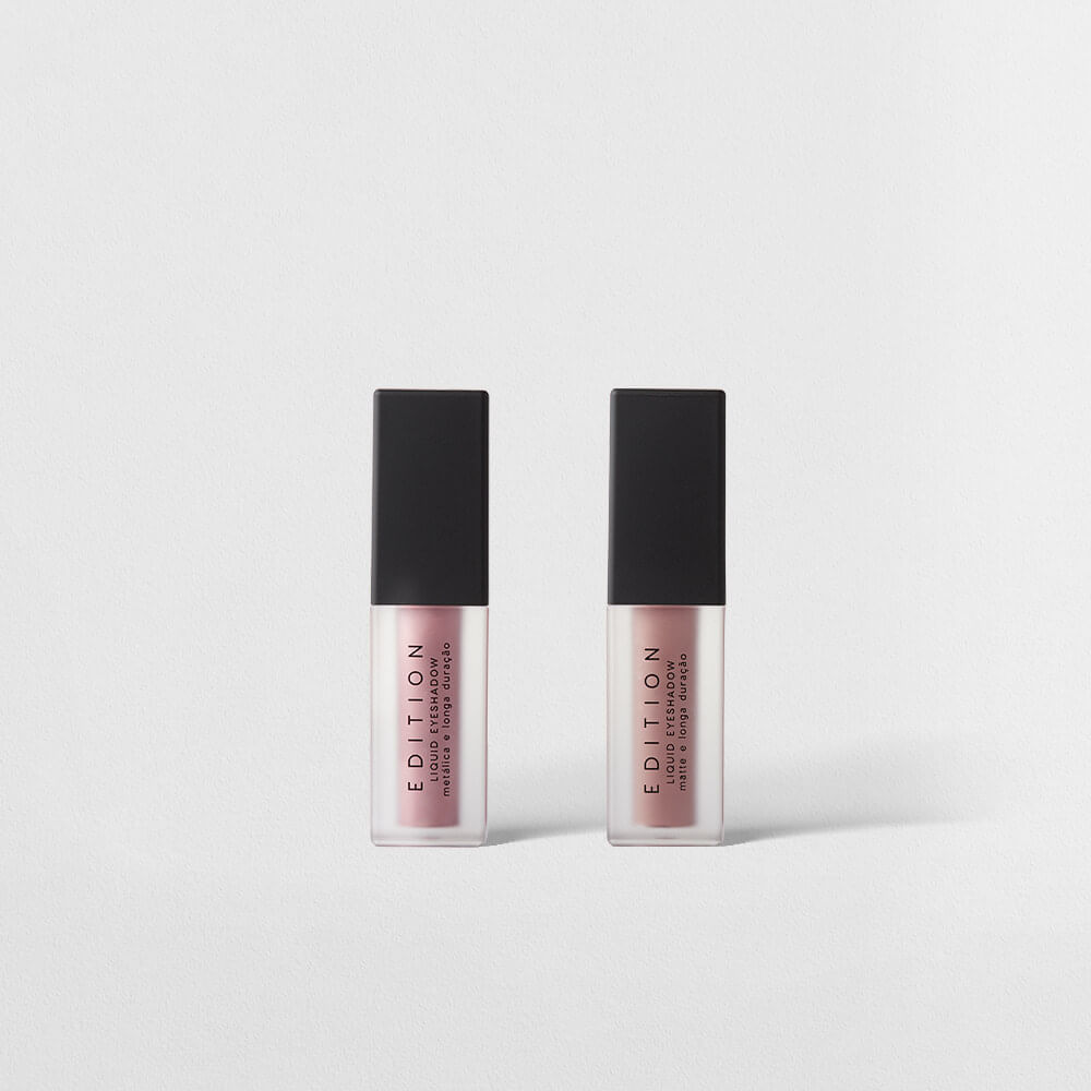 Kit Sombra Líquida Rosa Matte + Sombra Líquida Rosa Metalizada Océane Edition (2 Produtos)