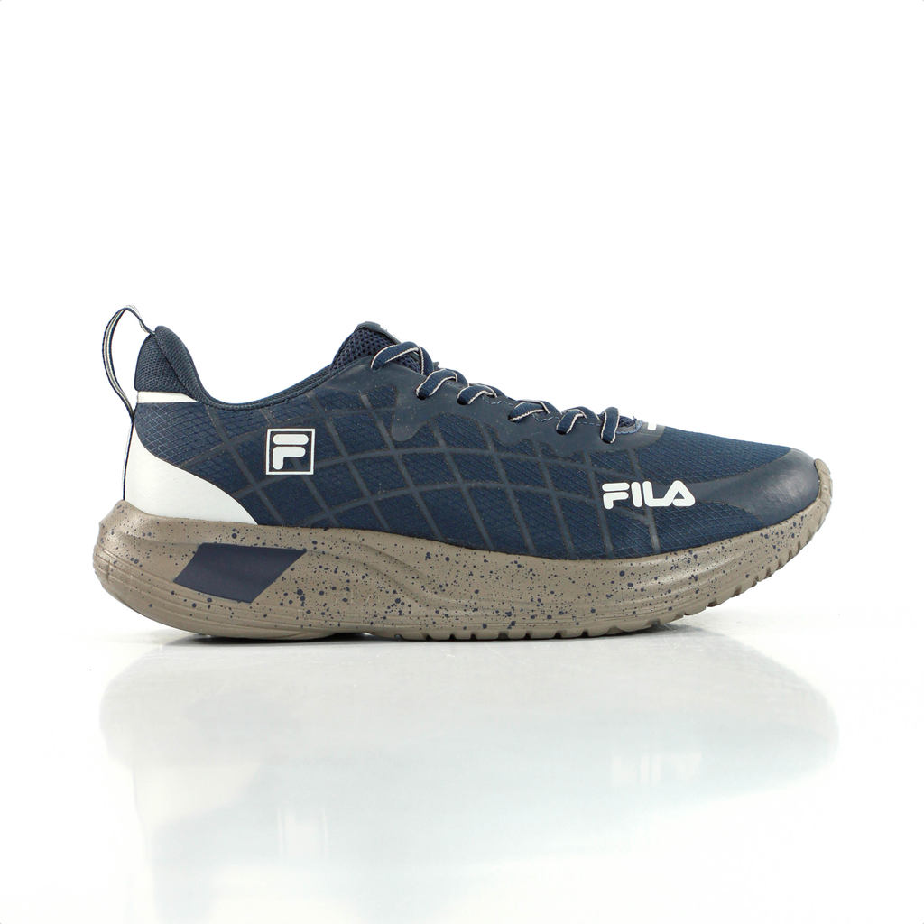 Tênis Fila Focus Azul Marinho Cinza e Marrom - Masculino