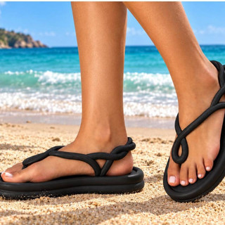Chinelo de Praia Feminino Bali Leve Nuvem EVA Sandália Praiana Piscina Verão Plataforma Tira Cruzada