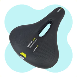 Banco Selim SHIVER Super Confortável Vazado Traseiro Largo Bicicleta Bike Mtb Speed