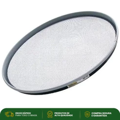 Peneira Grande Aro De Metal Para Arroz 70cm Vitória Galvanizada Reforçada