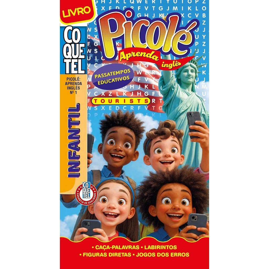 Livro Coquetel Picolé em Inglês 1 S/P: Passatempos educativos