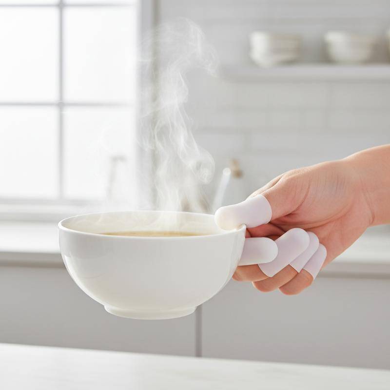 5/10 Unidades Protetor De Dedo De Silicone Resistente Ao Calor Para Experiência De Cozimento Segura