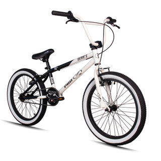 Bicicleta Bmx Aro 20 Retro ProX Serie 5 Pneu Balão Branco Preto