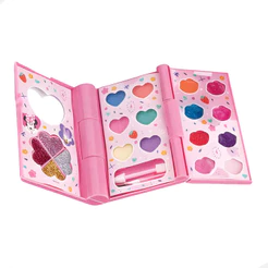 Kit De Maquiagem De Sombras E Brilho Infantil Fenzza Minnie