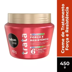 MÁSCARA DE TRATAMENTO SALON LINE TRATA FORÇA E RESISTENCIA 450G