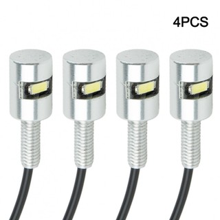 4X Motocicleta Carro SMD LED Luz Da Placa De Licença , Parafuso Lâmpada Lâmpadas Universal #