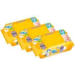 Kit 3 Toalhas Umedecidas Upa Bebê 100 Unidades – 300 Toalhas