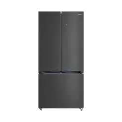 Geladeira Multidoor 672L Space Master cor Black Inox Midea