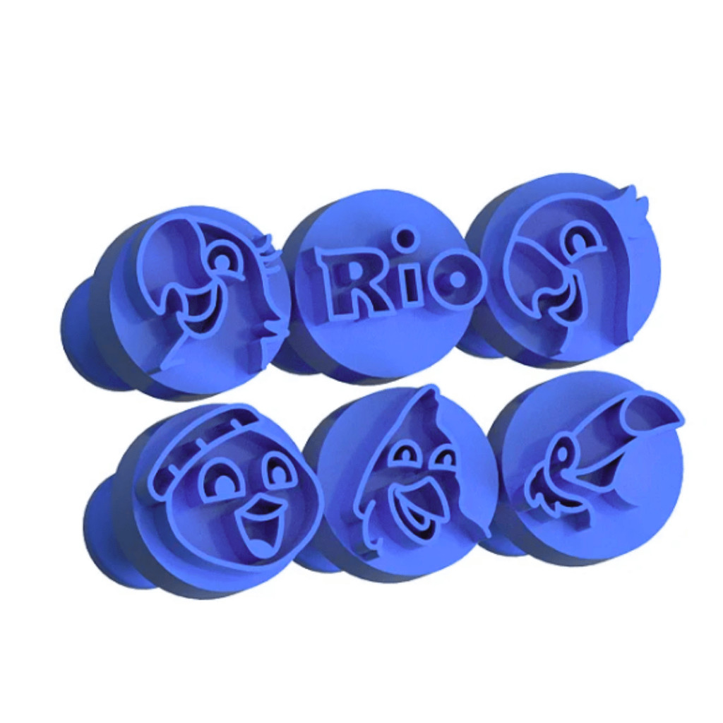 Kit Carimbo Marcador Brigadeiros RIO Molde Festa Confeitaria Aniversario Brigadeiro