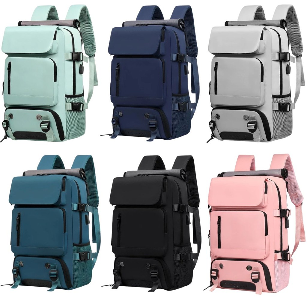 Mochila de Viagem Bolsa Unissex Resistente C/ Porta Usb Compartimento Alça Reforçada Trabalho Escola Universidade