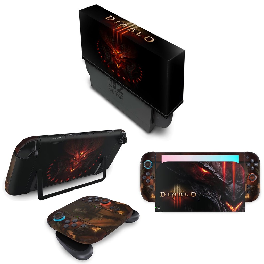 Kit Capa e Skin Anti-Rage para Nintendo Switch 2 - Diablo Iii