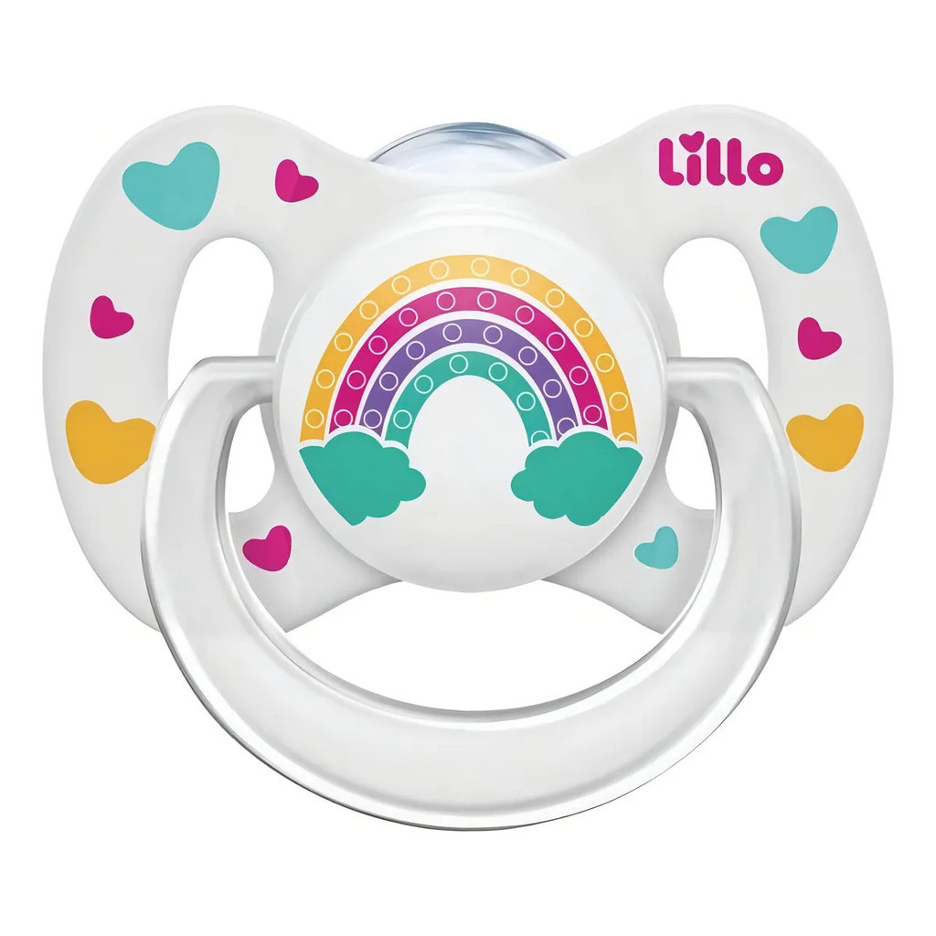 Chupeta Bico De Silicone Funny Menina 6m+ Lillo