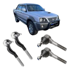 Kit 4 Terminal De Direção L200 Sport Outdoor Savana 2003 A 2012 Pajero Glx GlxB Sport 1990 a 2012