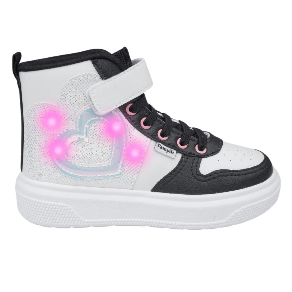 Tênis de Led Infantil Pampili XP 24 736.016 Cano Médio