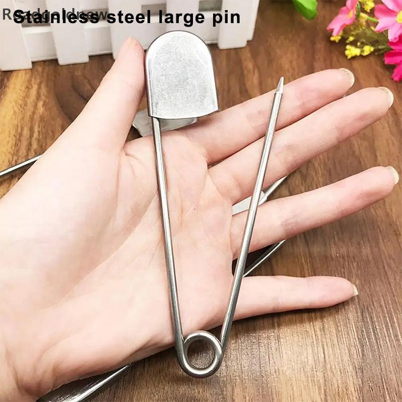 RGN Pino De Segurança De Aço Inoxidável , Tamanho Grande , 1 Peça , 12.8cm , Ferramentas De Costura DIY , Agulhas Acessó em Oferta na Shopee