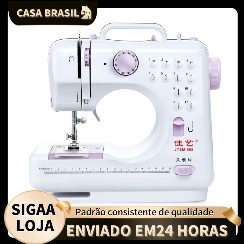 Máquina de Costura Full‑Auto de Mesa – Ideal para Costura de Roupas em Oferta na Shopee