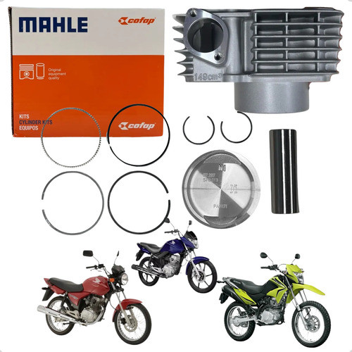 Kit Cilindro Motor Cg 150 Titan Fan Bros Std Original Metal