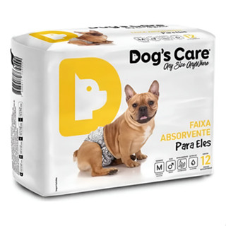 Fralda Higiênica Descartável Para Cachorro Macho M 12un. Branco em Oferta na Shopee