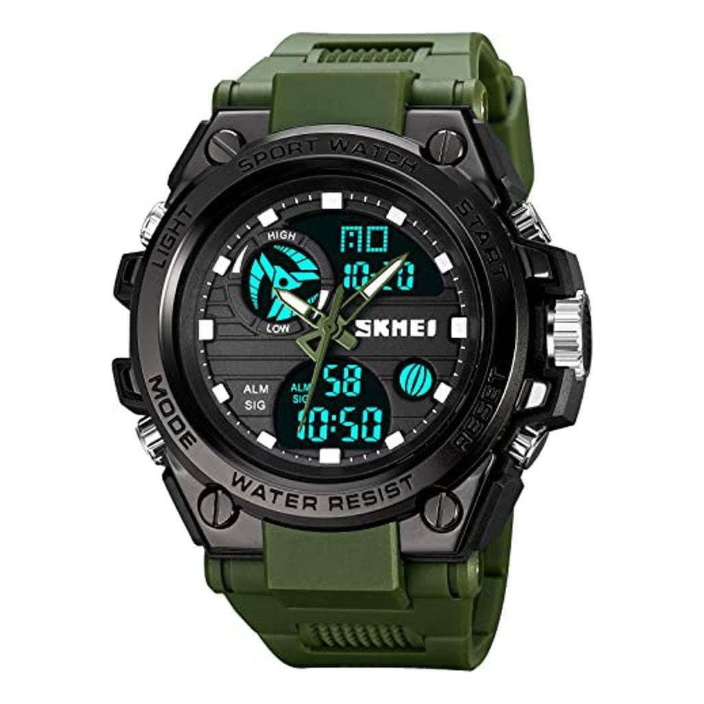 Relógio Masculino Shock Tático Militar Analógico Digital Sport Skm
