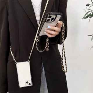 Capa De Telefone iPhone 17 Pro Max Corrente De Couro Cordão Cinta Crossbody Cabo 16 15 14 13 12 11 Casos Transparentes em Oferta na Shopee