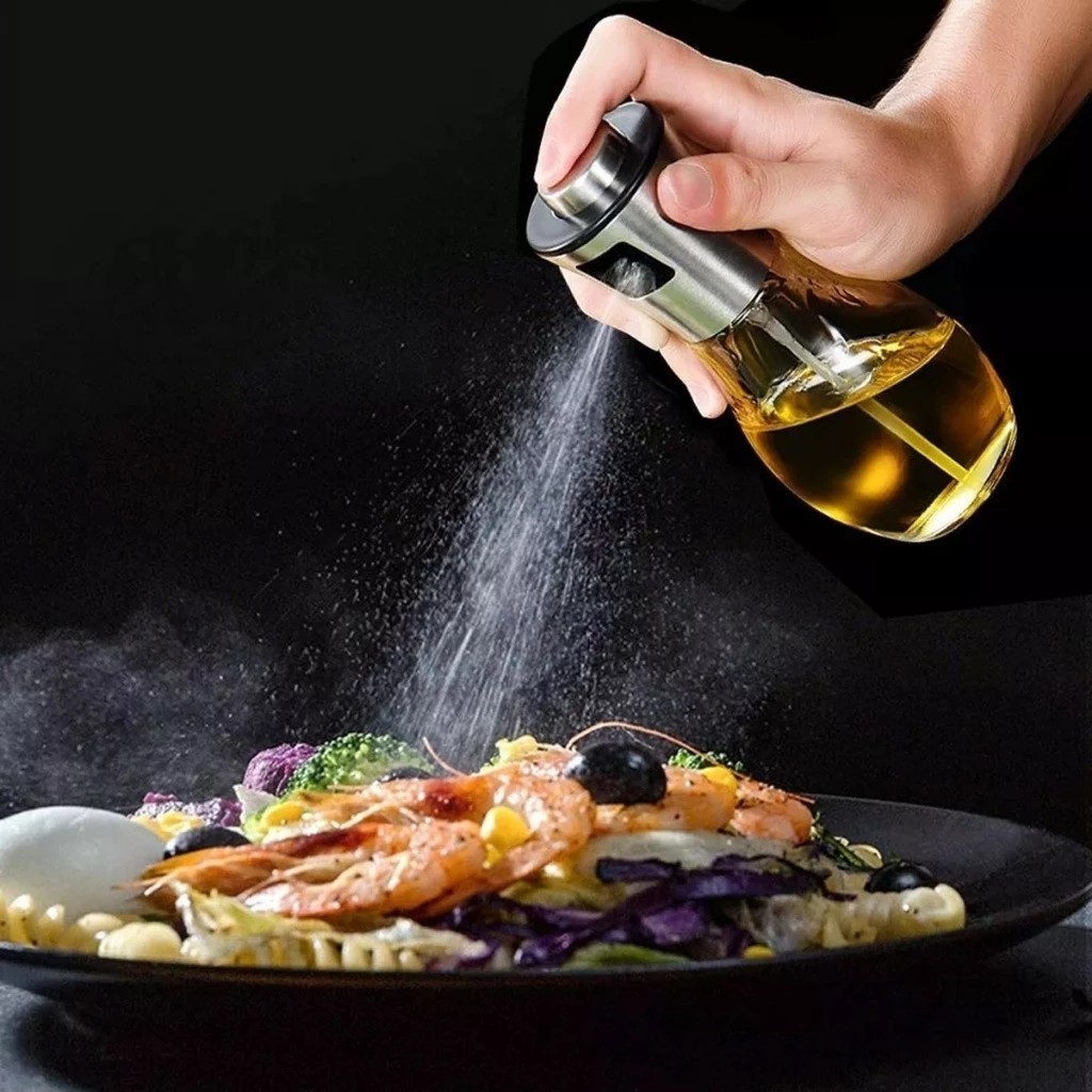 Galheteiro Vidro Spray Óleo Vinagre Tempero Condimentos Esguicho Armazenamento Pote Cozinha Conserva