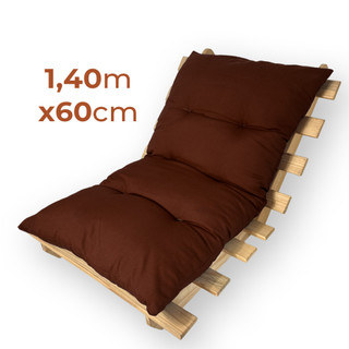 Almofada Futon 140x60cm Colchonete Colchão Multiuso Portátil Dobrável Macio Cores Decorat…