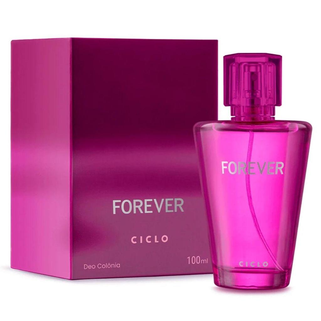 Perfume Deo Colônia Forever Feminino 100ml Com Caixa Ciclo Cosméticos Presente